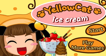 YellowCat Ice Cream - Servindo sorvetes